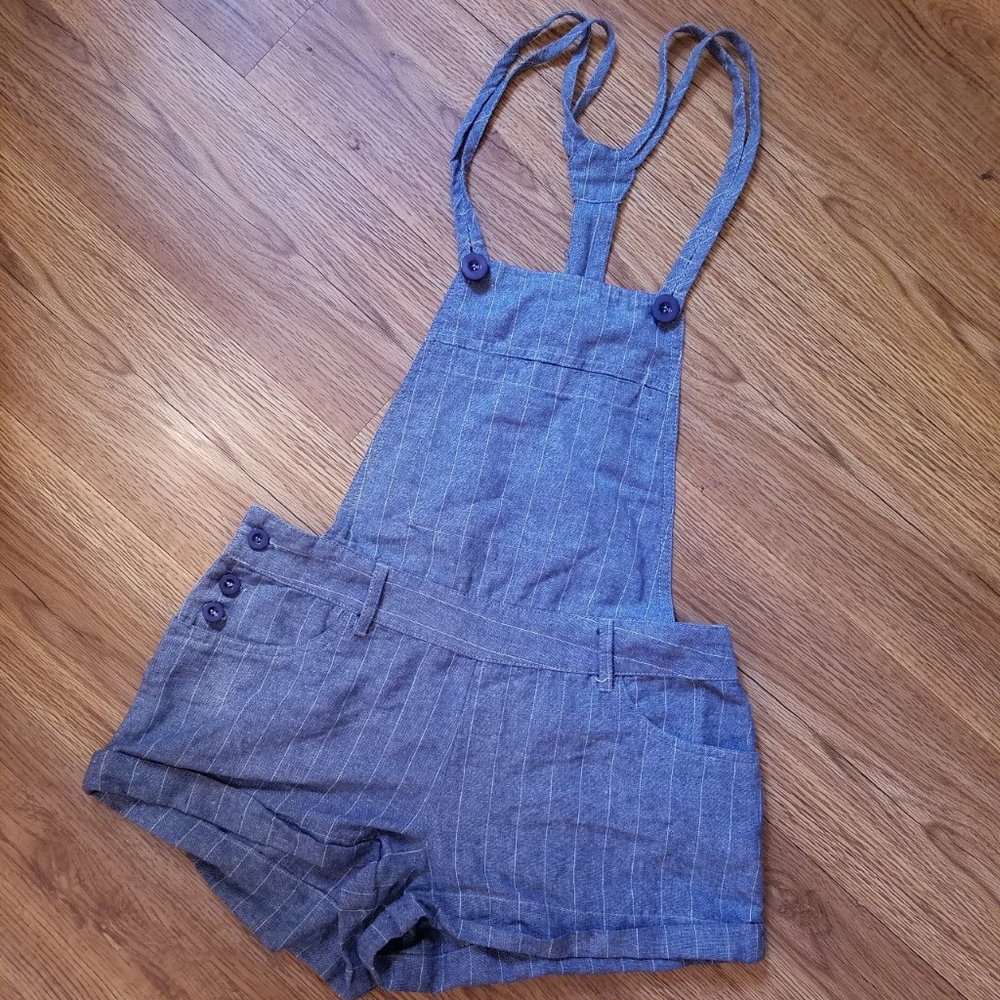 Striped Overalls